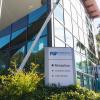 A photograph showing the main reception of Plymouth Science Park on a sunny day