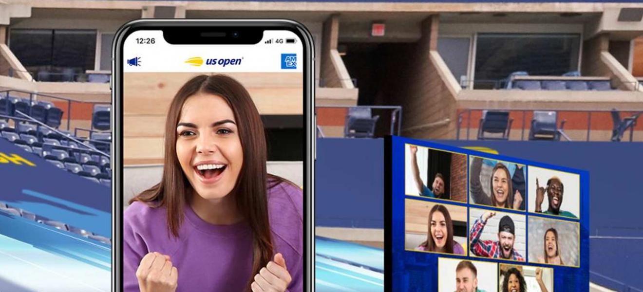 Filmily app being used at the US Open