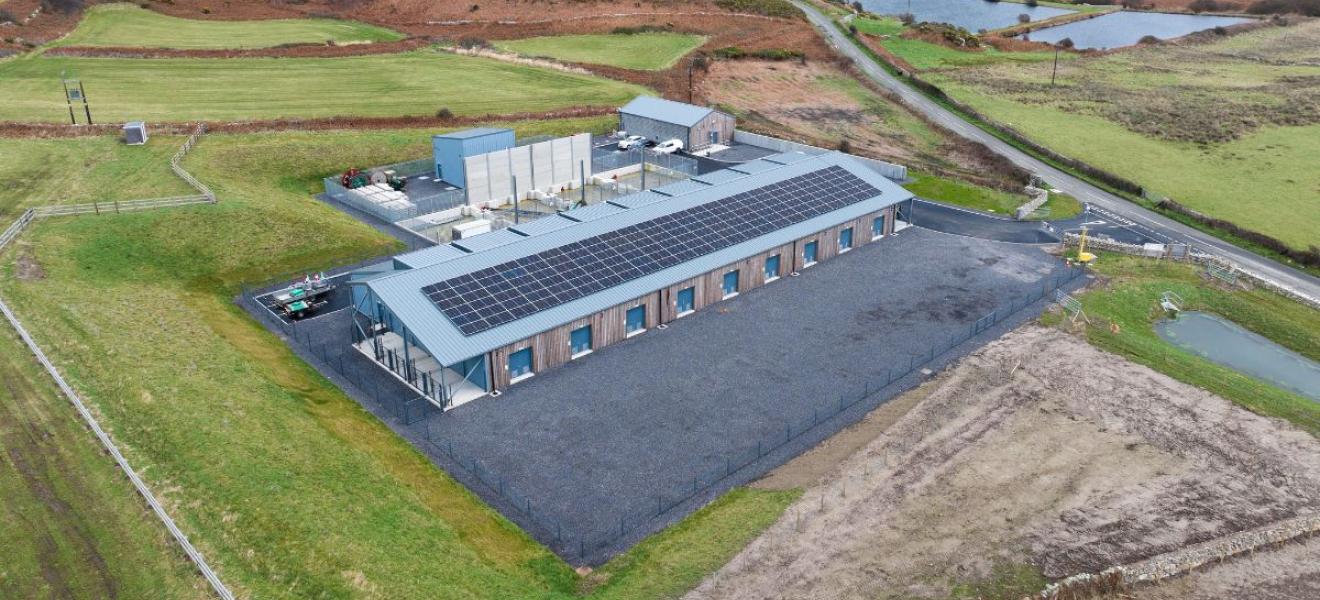 The Morlais landfall substation. Photo Credit: Menter Môn. The Morlais landfall substation. Photo Credit: Menter Môn.