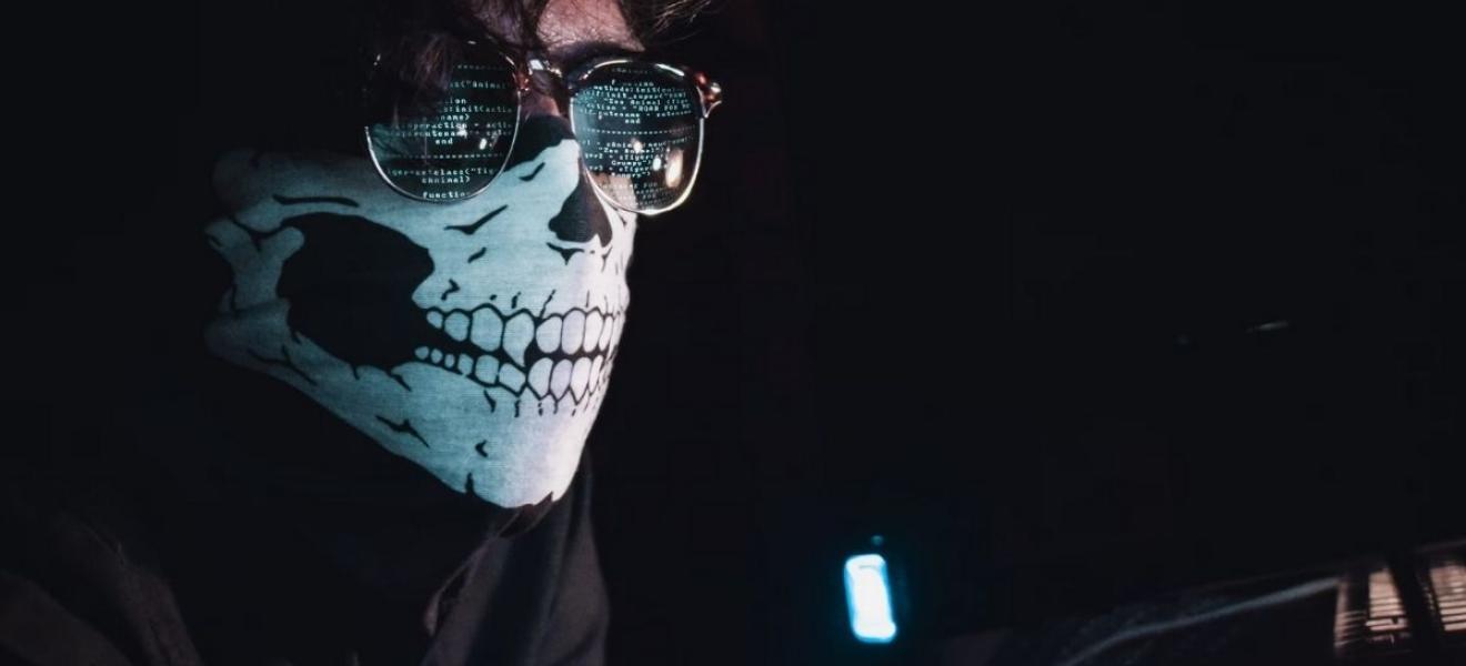 A hacker with a mask A hacker with a mask