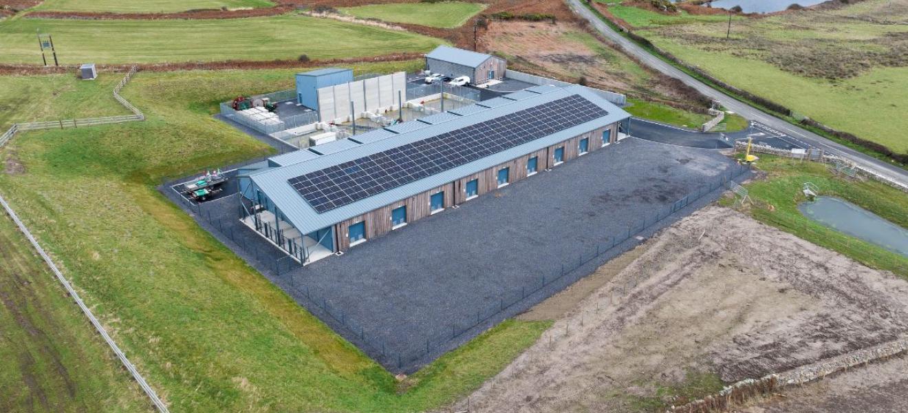 The landfall substation at Morlais, Anglesey The landfall substation at Morlais, Anglesey