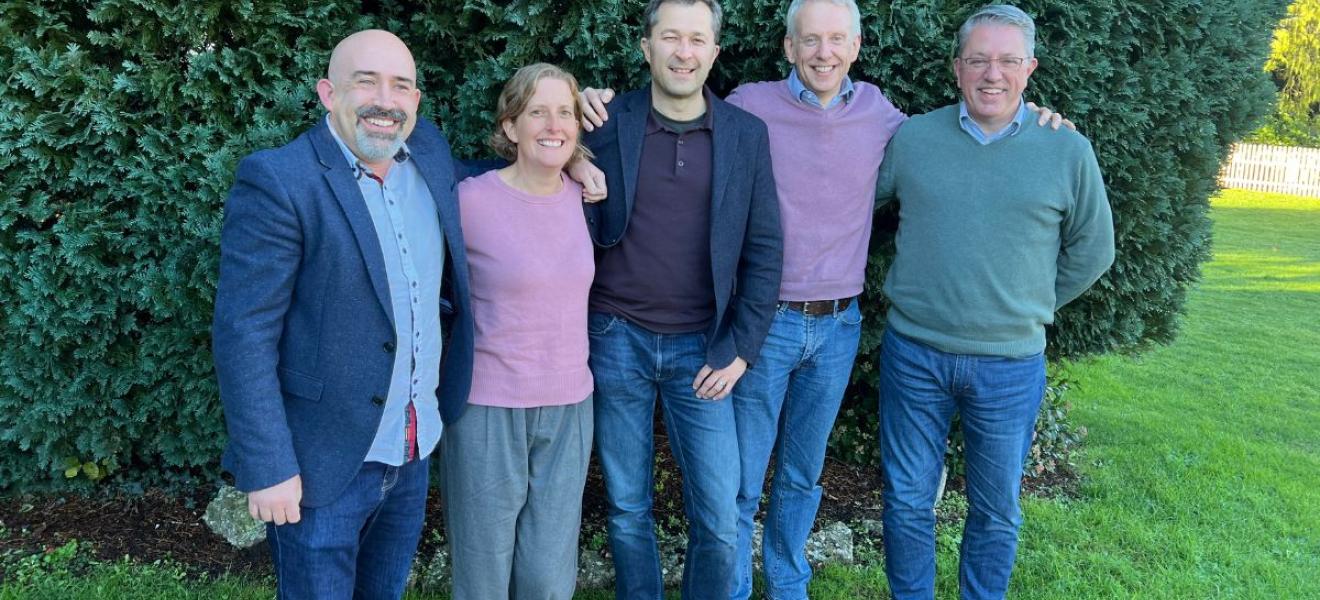 L-R, Managing Director Todd Gifford; Charlie Haward Non-Executive Director; Dan Taylor Non-Executive Director; Founder and Non-Executive Director Gary Smith and James Cater, Non-Executive Director Optimising IT new board line-up
