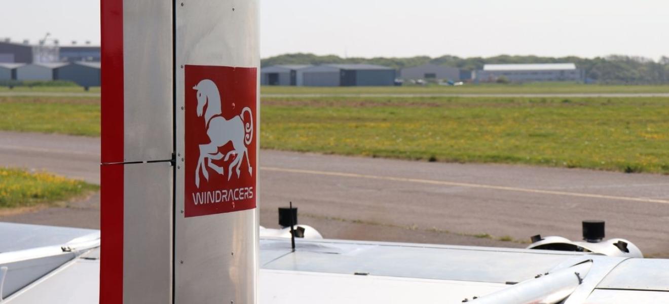 A UAV craft on the runway