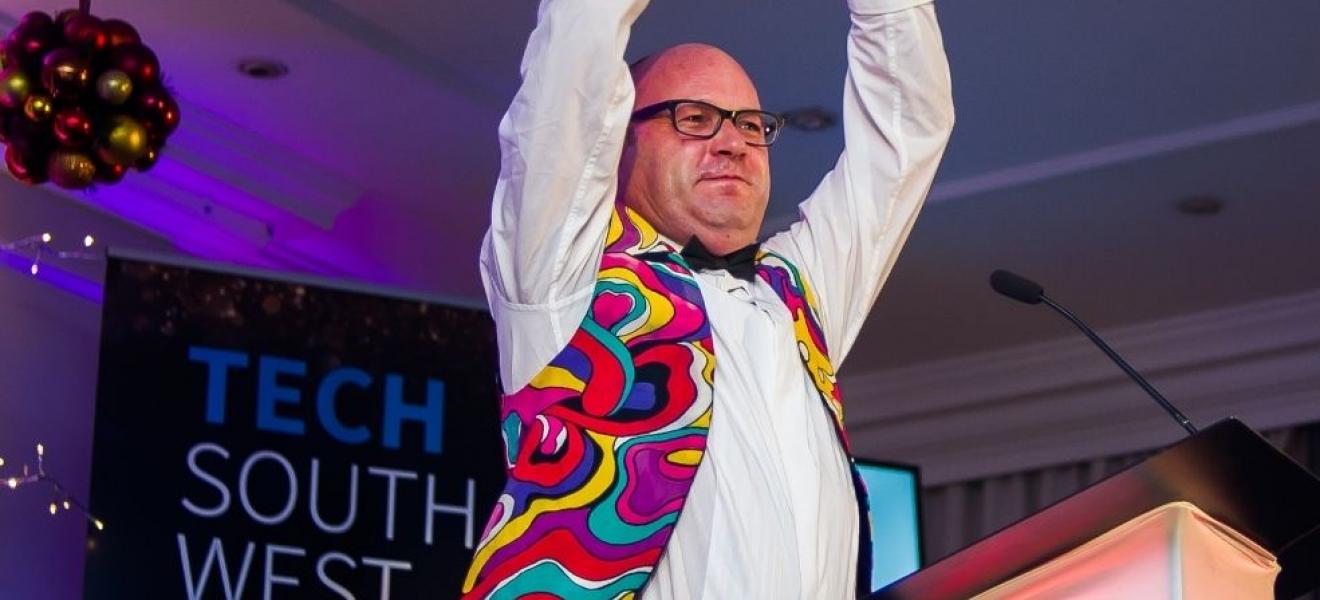 Toby Parkins presenting the TSW Awards 2019 Toby Parkins presenting the TSW Awards 2019
