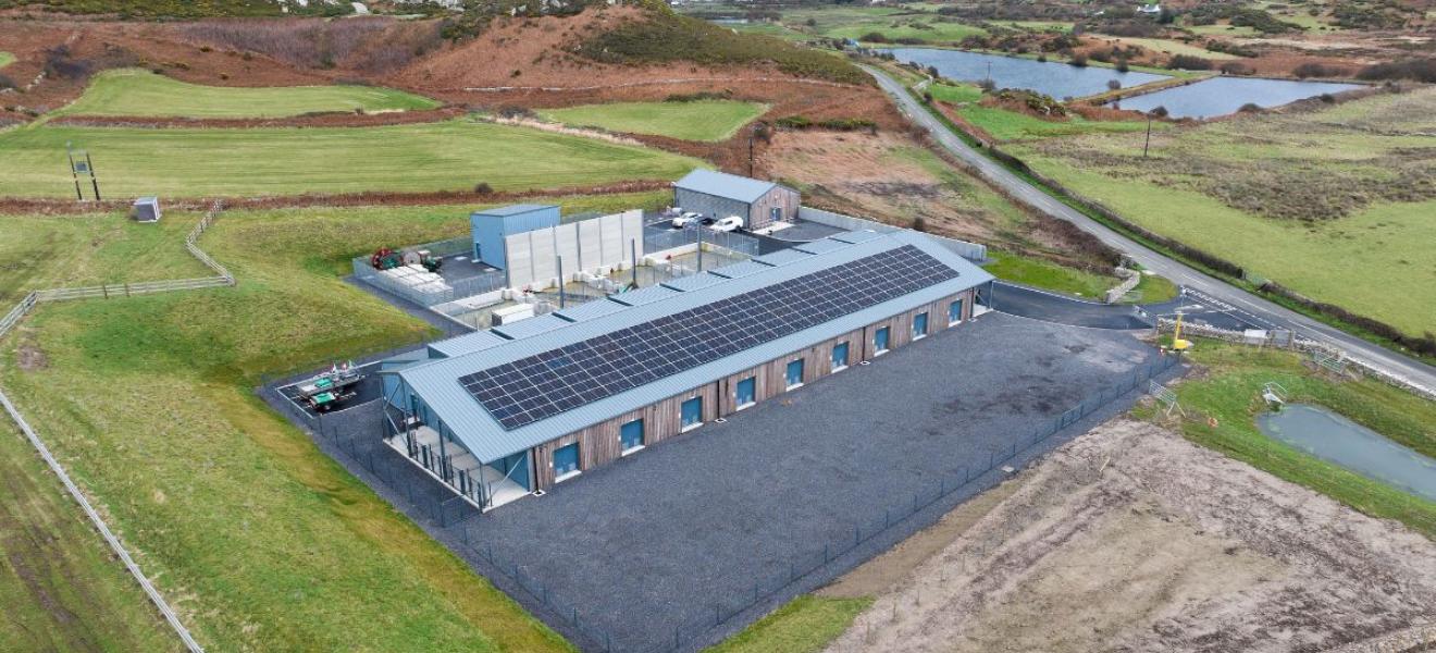 Landfall substation at Morlais, Anglesey. Landfall substation at Morlais, Anglesey.