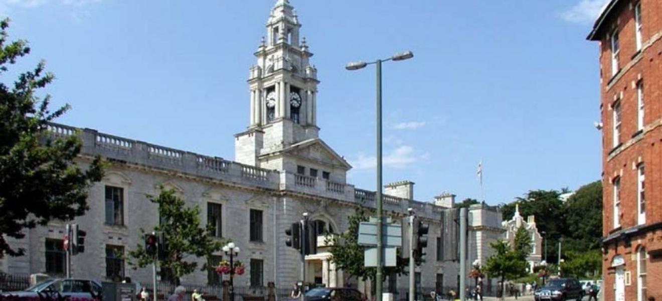 Torquay Town Hall, headquarters of Torbay Council