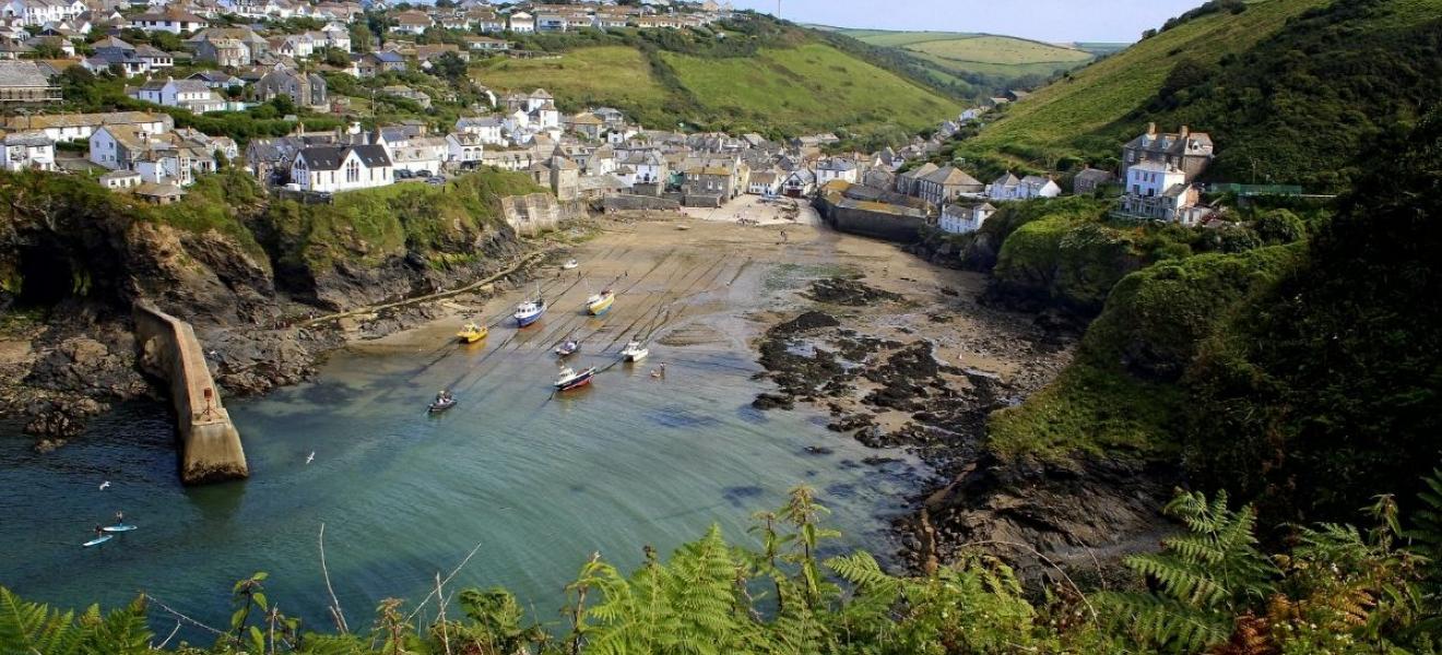 A typical South West coastal scene - Port Isaac, Cornwall