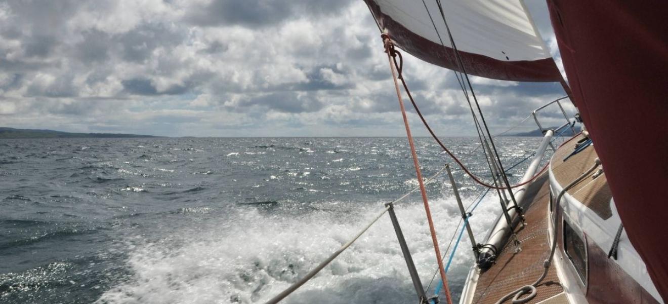 A yacht under sail. Credit: Openarc Marine