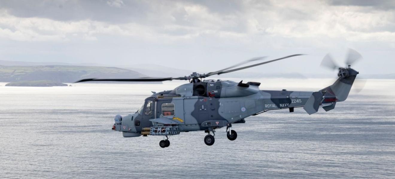 A AW159 Wildcat helicopter. Photo: Leonardo