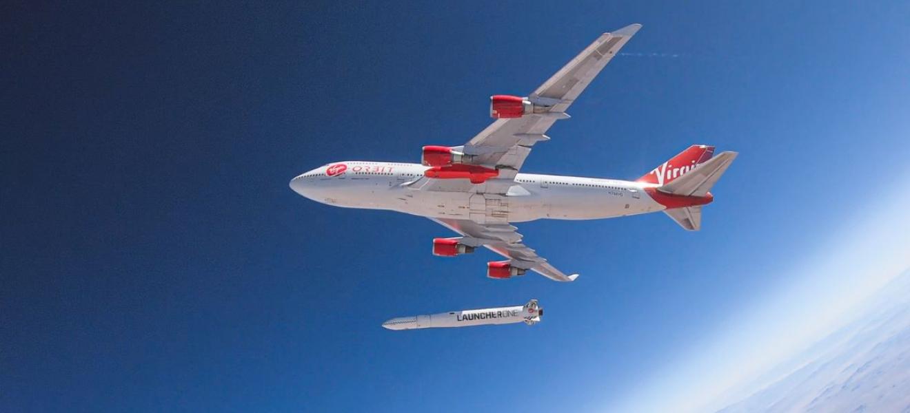 Cosmic Girl releases LauncherOne mid-air for the first time during a July 2019 drop test. Credit: Virgin Orbit/Greg Robinson Cosmic Girl releases LauncherOne mid-air for the first time during a July 2019 drop test