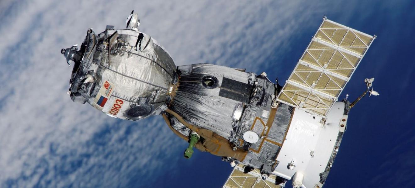 A satellite in space A satellite in space