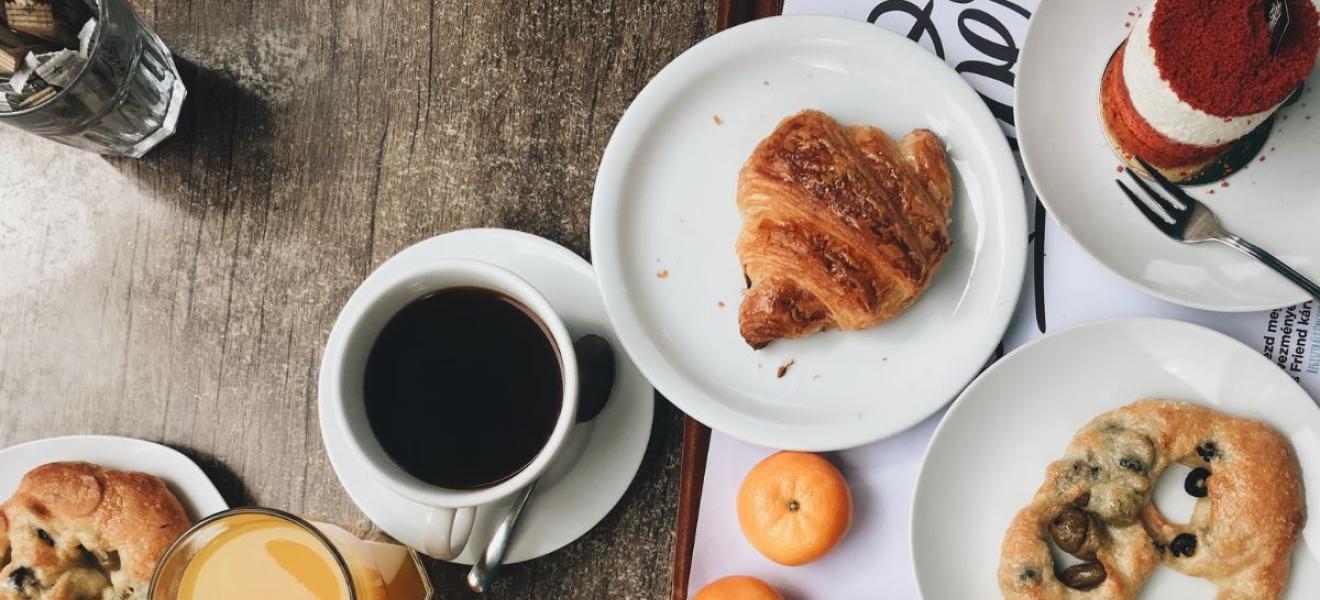 Cafe breakfast table Cafe breakfast table