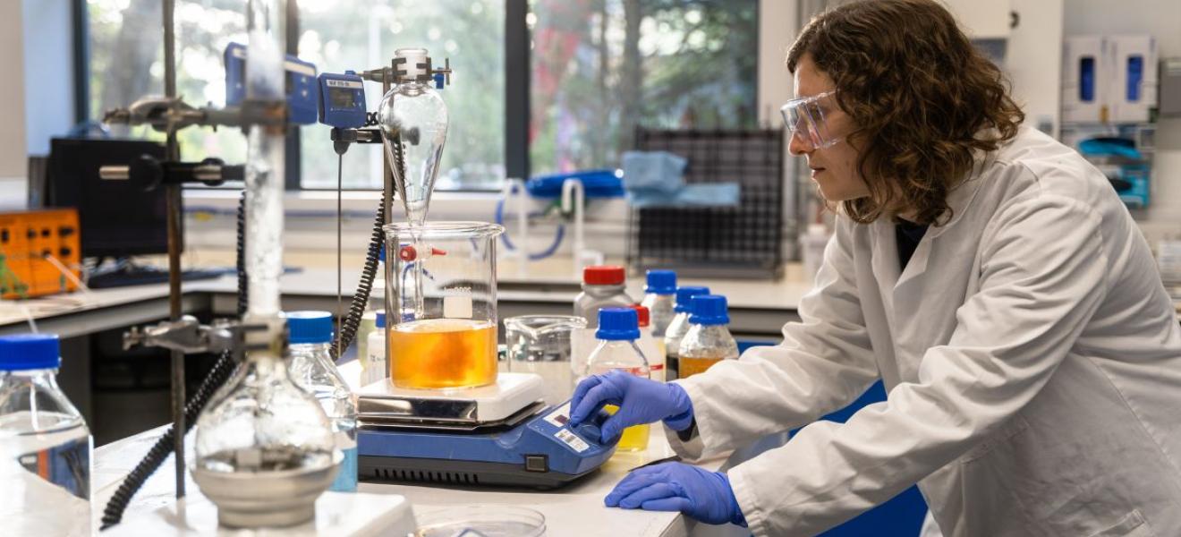 Kelpi’s Chief Scientific Officer Dr Stefanie Federle at work in the lab Kelpi's Chief Scientific Officer Dr Stefanie Federle