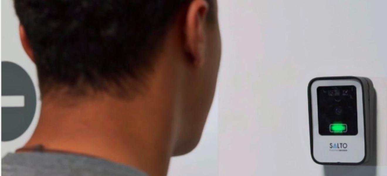 TouchByte technology allows users to enter a space with their face TouchByte technology allows users to enter a space with their face