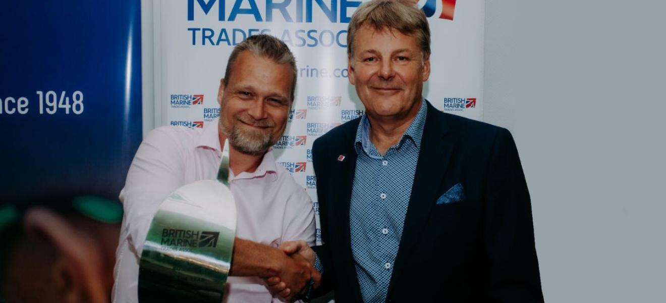 Jelte Liebrand at the Marine Trade Association Awards