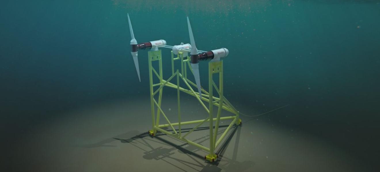 The tidal energy array will incorporate the revolutionary Tocardo T3 turbine for the first time Undersea turbies