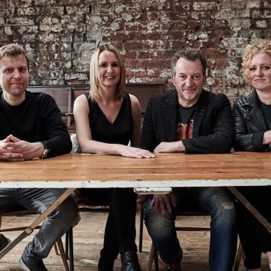 Image shows Nick, Sarah, Ian and Beth - Founders of Firehaus