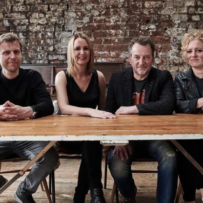 Image shows Nick, Sarah, Ian and Beth - Founders of Firehaus