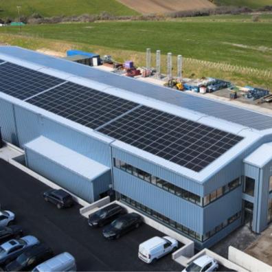 Feritech Innovation Centre, showing the state of the art solar roof.