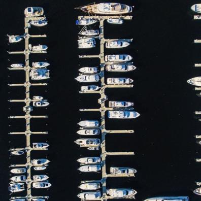 Boats in a dockyard