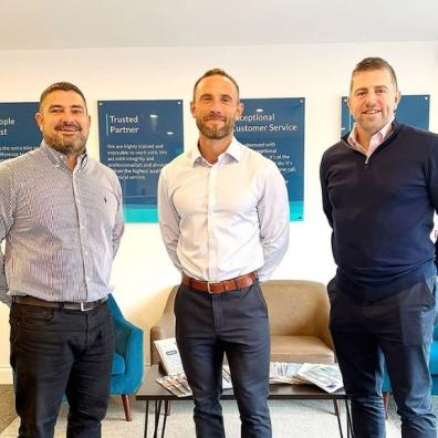 Mintivo Managing Director Alex Jukes, centre, has welcomed Graham Ford, left, as Head of Customer Experience and Steve Casey as Finance and Operations Director Mintivo Managing Director Alex Jukes, centre, has welcomed Graham Ford, left