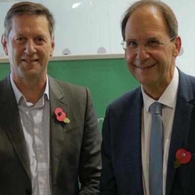 Professor Stephen Belcher and Professor Mark Goodwin