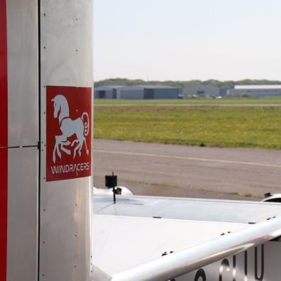 A UAV craft on the runway