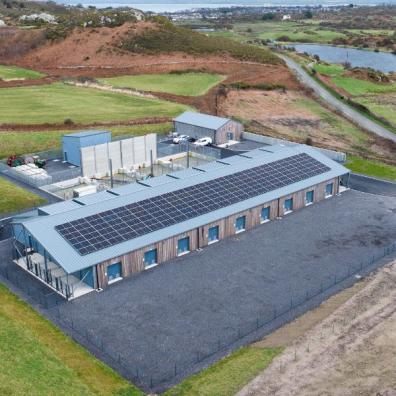 Landfall substation at Morlais, Anglesey.