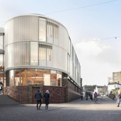 A graphic of the new hub
