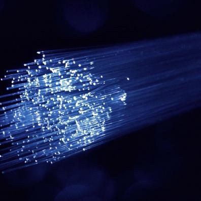 A close up of full fibre broadband cables