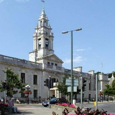 Torquay Town Hall, headquarters of Torbay Council