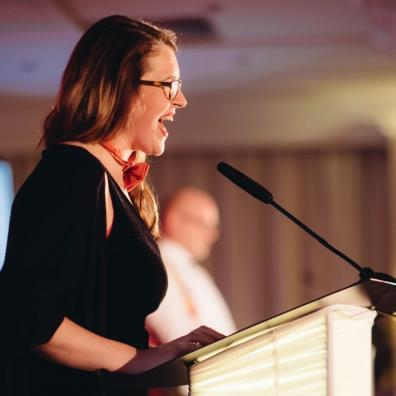 Vicky Hunter of Tech Nation SW, co-host at the Tech South West Awards 2019