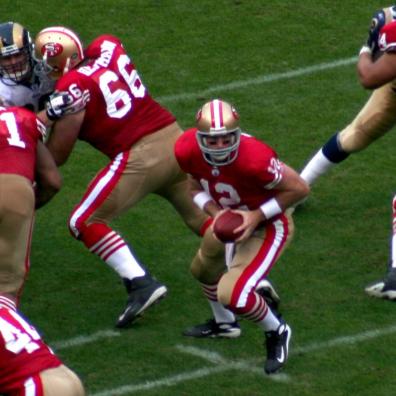 The San Francisco 49ers in attack