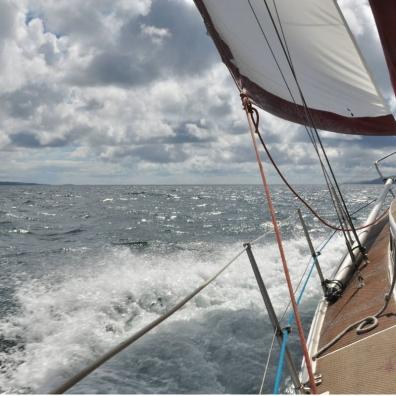 A yacht under sail. Credit: Openarc Marine