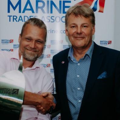 Jelte Liebrand at the Marine Trade Association Awards