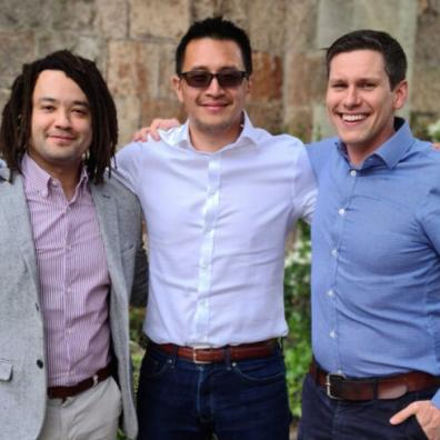 Pictured: Daniel Moyo - CDS, Propflo (left), Ying Tan - CEO, Habito (Centre), Luke Loveridge, CEO, P